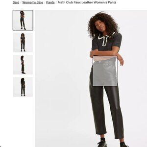 Levi's premium Math Club Flare faux leather trouser